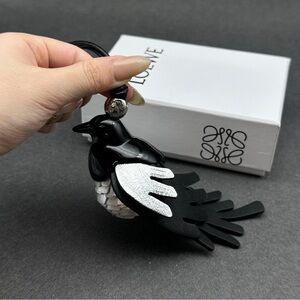 Loewe Black and White Bird Key Holder